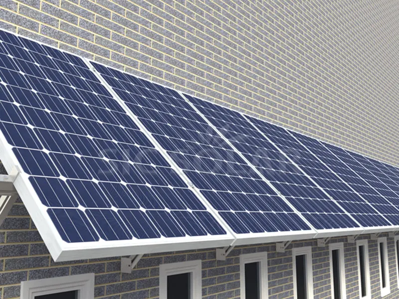 10KW solpanel vægmonteringssystemer i Tyskland