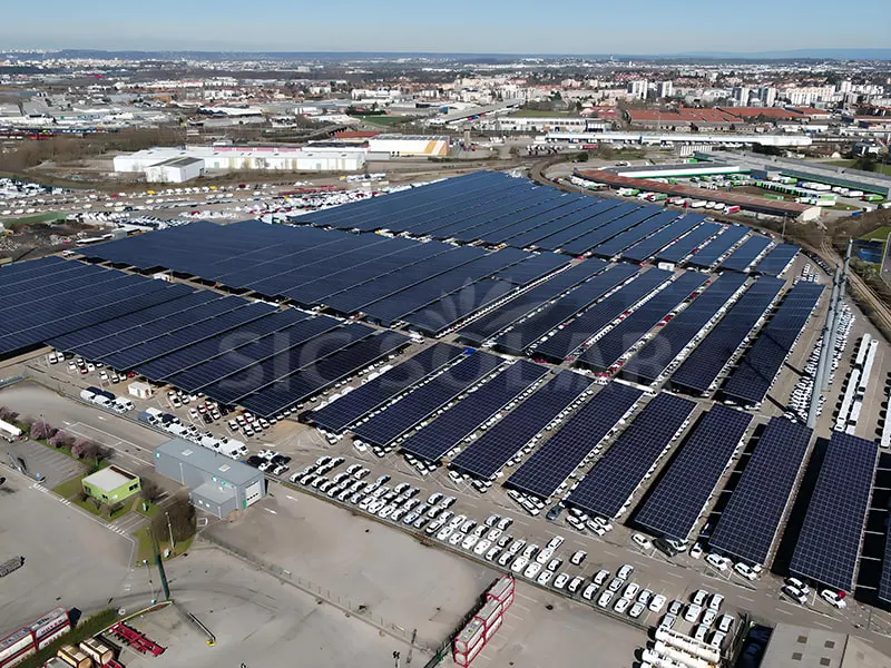 16MW Frankrig solcelledrevne carportsystemer