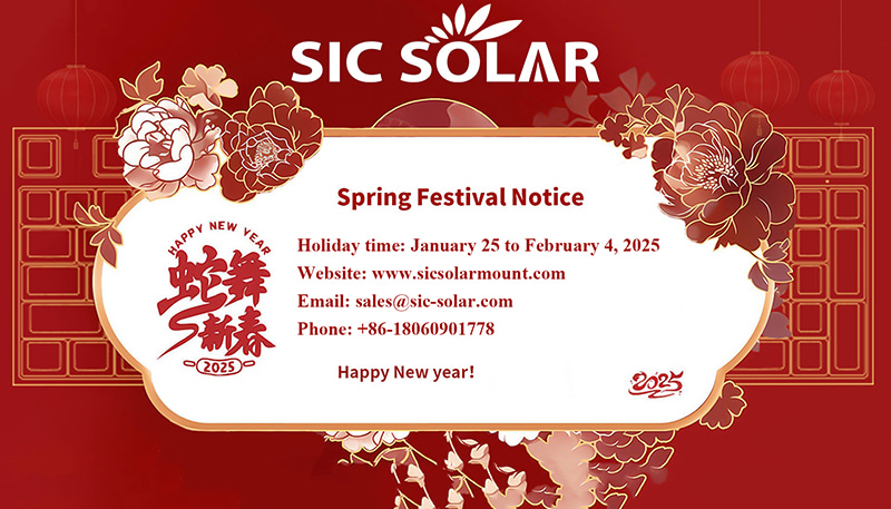 Sic Solar 2025 Spring Festival Holiday Meddelelse