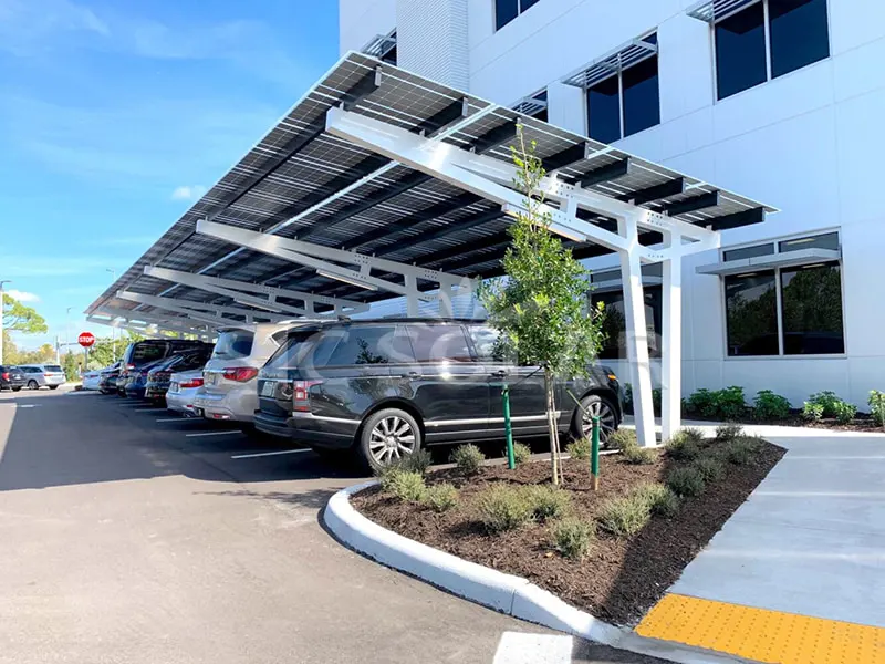 25kw enkeltsidet carportbeslagssystem i Storbritannien