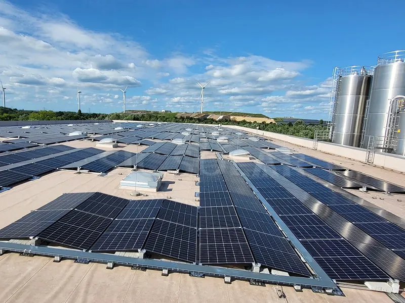 300KW Ballast Tag Mount Solar System I Tyskland