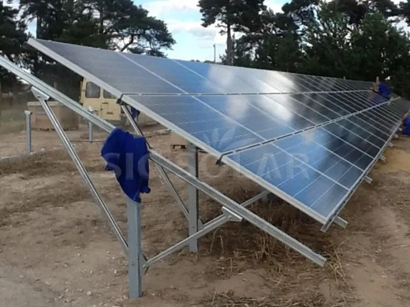 50KW Solar Y Type jordmonteringssystem i Indonesien