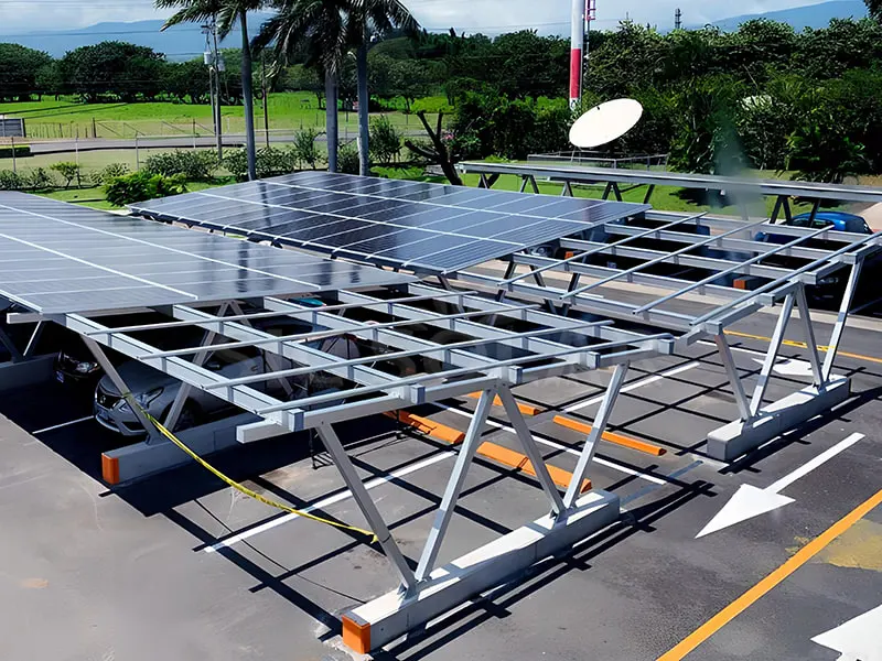 80KW alle aluminium carport solpanel system i USA
