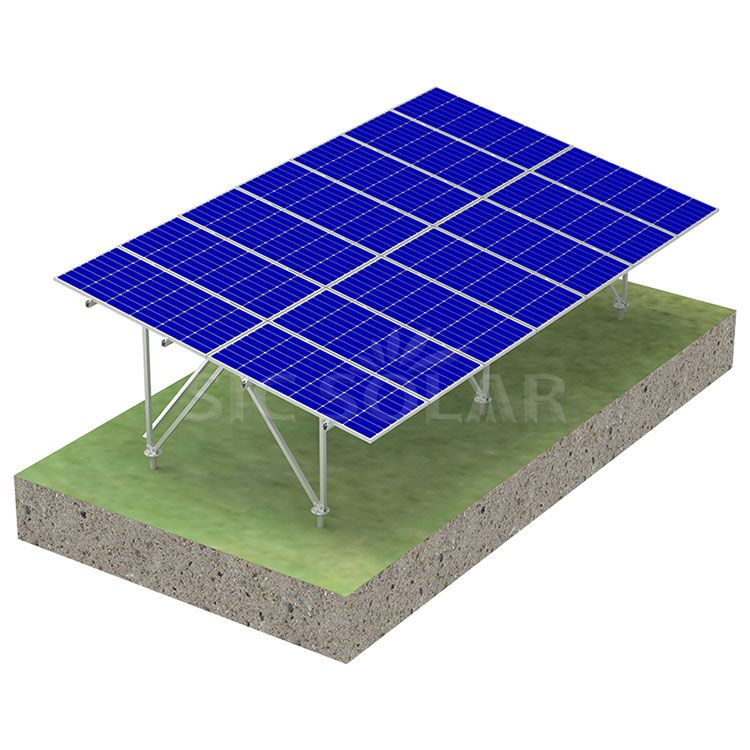 Solar rack-systemer til jordmonteret aluminium