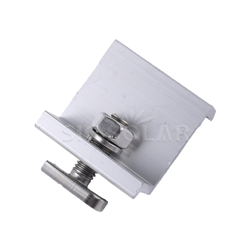 Anodiseret Solar End Clamp