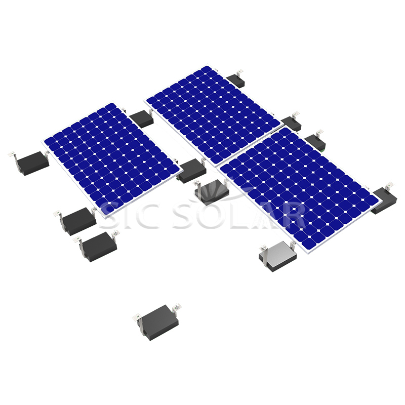 Solpanel ballast monteringssystem