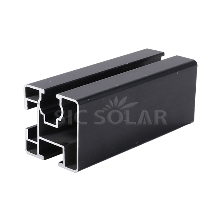 Solpanel montering af aluminiumsskinne