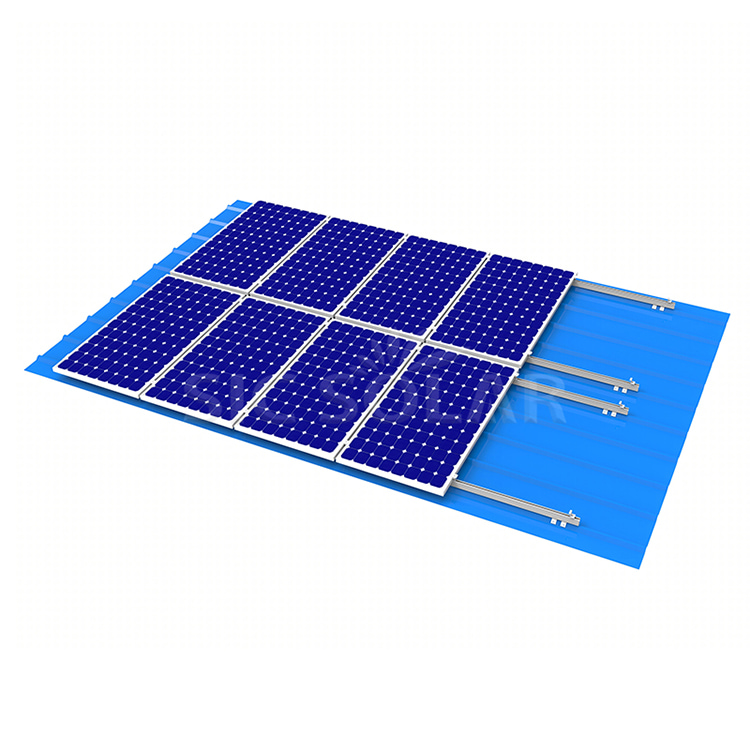 Solar trapezformet metal tagmontering